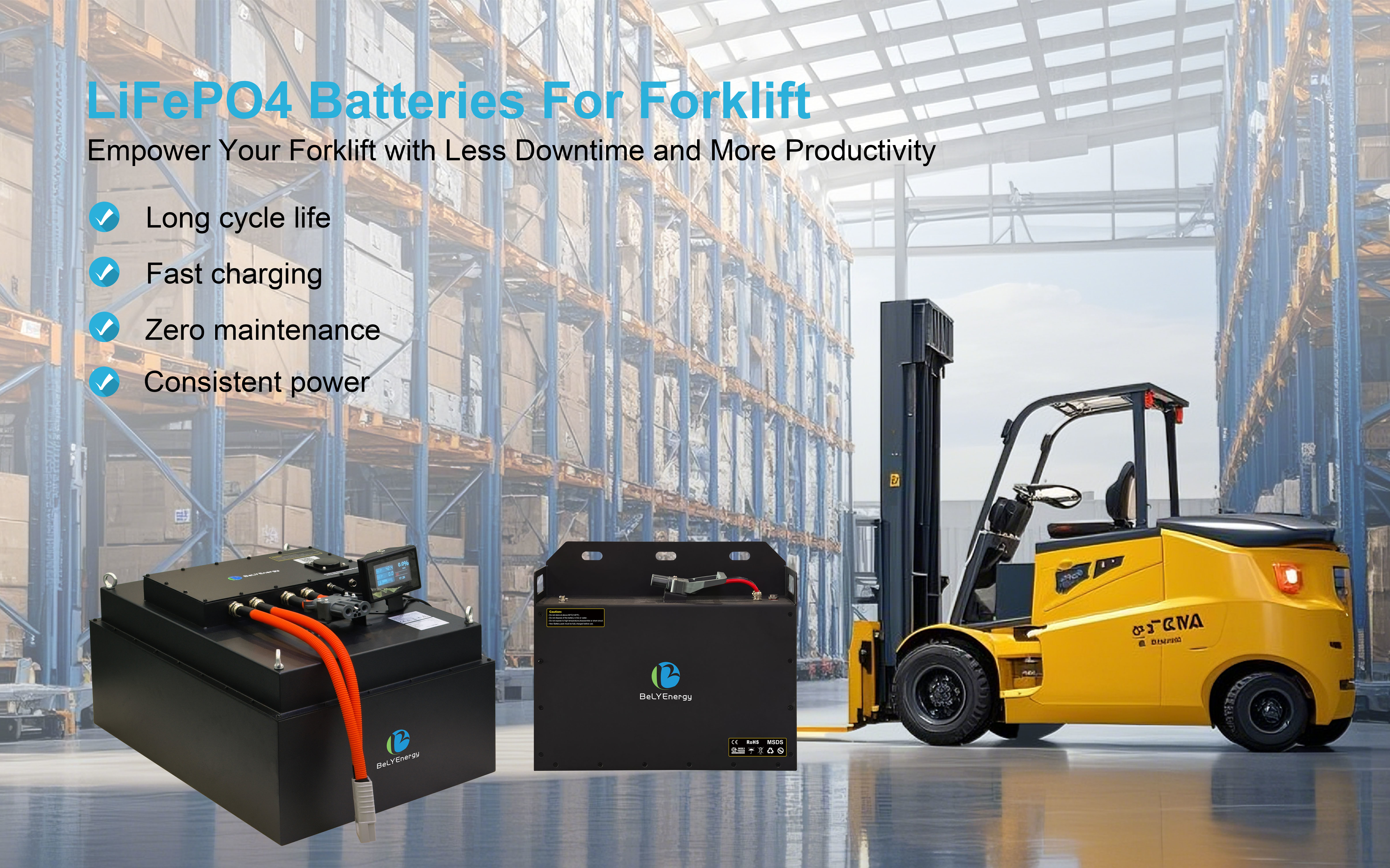 Son şirket blogları hakkında LiFePO4 Forklift Bataryalarını Anlamak