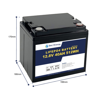 satın al Bely Enerji 12V 40AH LiFePo4 Pil UPS / EV / Yat için hafif ağırlık online manufacture