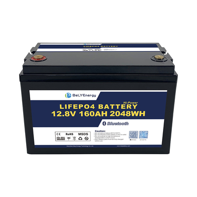 satın al Hücre Denge Koruması IP65 Akıllı 12V160Ah LiFePO4 Bluetooth Lityum Pil online manufacture
