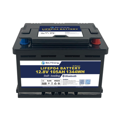 satın al RV LiFePO4 BT ve kendi kendini ısıtma ile enerji depolama 12V 105AH batarya online manufacture
