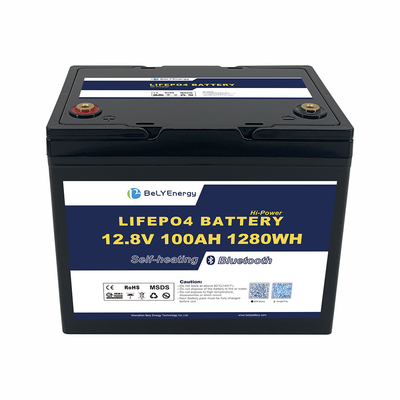 satın al BT ve kendi kendini ısıtma ile 12V100AH Li pil online manufacture