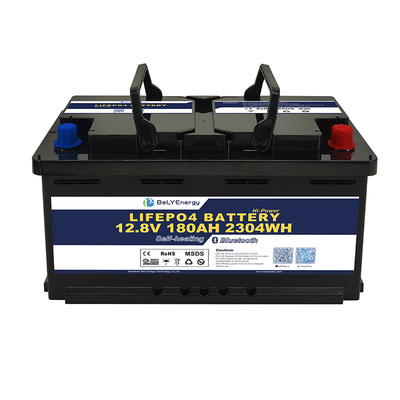 satın al Yeni Büyük Kapasiteli H8 DIN 12V180Ah RV Camper için Şarj edilebilir LiFePO4 Pil online manufacture