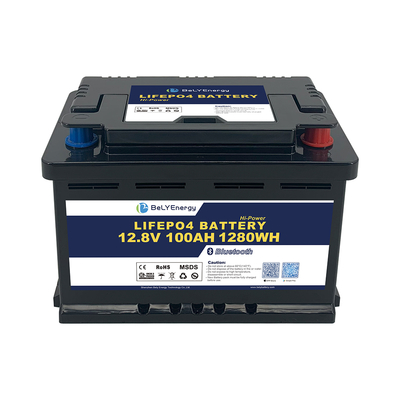 satın al UL1642 UN38.3 Sertifikalı ve H6 DIN Kasa ile 12V 100Ah LiFePO4 Pil online manufacture