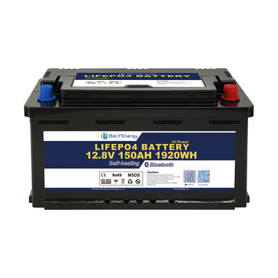 satın al Bluetooth Lithium Battery 12V150AH Long Cycle With 1920WH Energy Peak Discharge Current Of 120A And ABS Case Material online manufacture