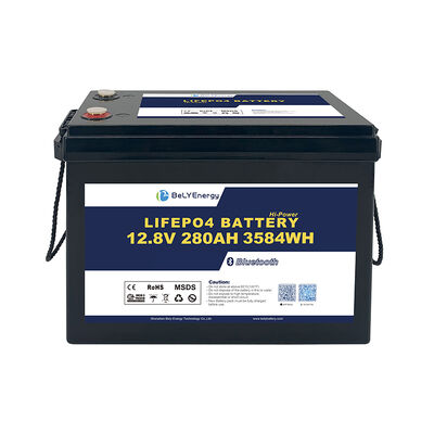 satın al 5000 döngü Bluetooth Lityum Pil LFP-12V280AH -10-45C depolama sıcaklığı ve 10V gerilim koruması altında online manufacture