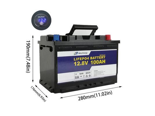 satın al Güneş Enerjisi Depolama İçin Ev 100Ah 12V LiFePo4 Pil Lityum Pil online manufacture