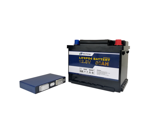 satın al Güneş Enerjisi Sistemi İçin Şarj Edilebilir LiFePo4 12 Volt 80 Amp Saatlik Pil online manufacture