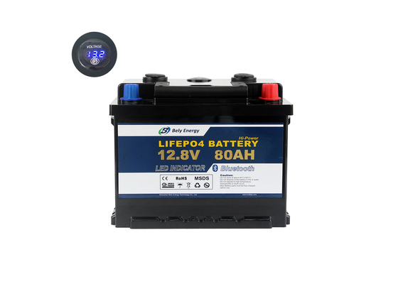 satın al Rechargeable 12V LiFePo4 Battery 12V 80Ah Led Light Lithium Battery ,  for Electric tricycle online manufacture