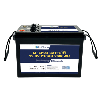 Güneş Enerjisi Sistemi için CAN/RS485 Arayüzü ile IP65 12V 210AH Pil