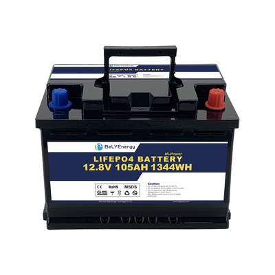 Derin Döngü Şarj edilebilir 12v 105ah Lityum Pil Güneş Enerjisi Sistemi Enerji Depolama