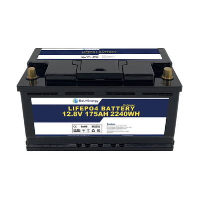 Yeniden şarj edilebilir Lifepo4 12v 175ah Pil Golf Arabaları Sığınak Tekne Scooter için Derin Döngü
