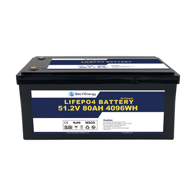 ABS Kutusu IP65 Su geçirmez 100A Max Serbestleme 48V80Ah Lityum İyon Bataryaları Güneş için