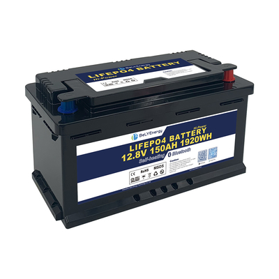 12V 150AH LiFePO4 Lityum Bataryası BT ve Enerji Depolama için Kendiliğinden Isıtma