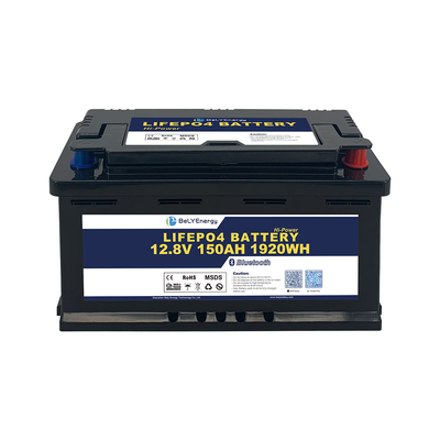 RV/CARAVAN/MARINE için BT 12V 150AH ile LiFePO4 lityum pil