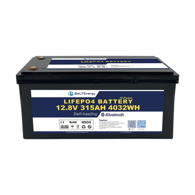 LiFePO4 Lityum Bataryası 12V 315AH BT ve Kendini Isıtma ile Karavan için