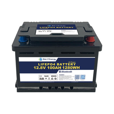UL1642 UN38.3 Sertifikalı ve H6 DIN Kasa ile 12V 100Ah LiFePO4 Pil
