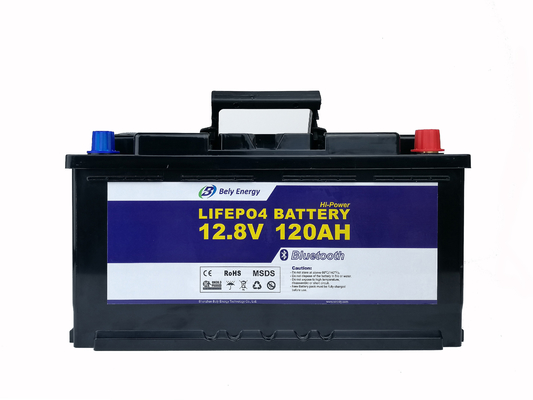 12V 120Ah Li Demir Fosfat Batarya Bluetooth Mülteci Botu EV Lityum Batarya