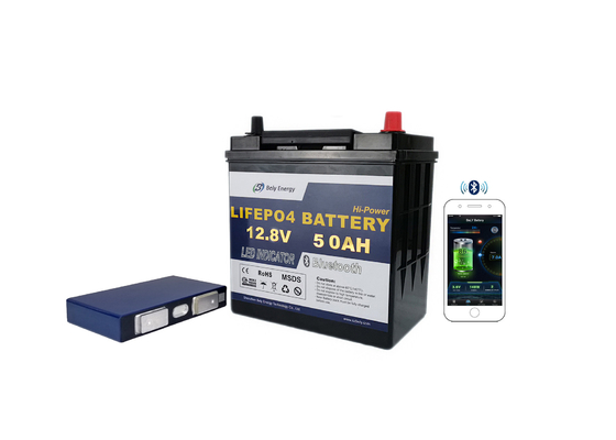 Güvenli Güvenilir 12 Volt 50 Amp Saat Pil Bluetooth Denizaltı Lityum İyon Pil