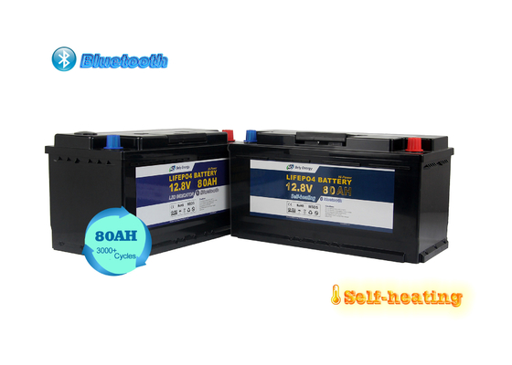 12V 80Ah BT4.0 Isıtma Deniz Lityum Pil Kampçılık Araba Demir Fosfat Lityum